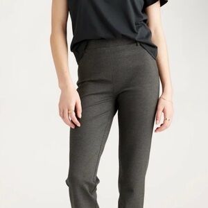 Quince Ultra Stretch Ponte Straight Leg Pants XS - Steel/Grey
